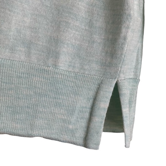 J. Crew Mint Green Merino Wool Light Academia Long Sleeve Polo Tennis Core Sz M - Picture 15 of 16